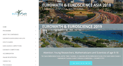 Desktop Screenshot of euromath.org