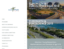Tablet Screenshot of euromath.org